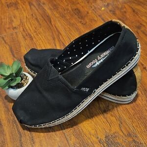 BOBS from Skechers Black Espadrilles
